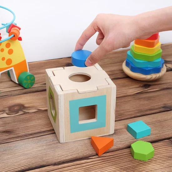 ACool Toy 3-in-1 Montessori Speelgoed Box Giraffe - Sensorisch - Baby Speelgoed - Telraam - Vormenstoof - 1 Tot 4 Jaar 8 ACool Toy 3-in-1 Montessori Speelgoed Box Giraffe - Sensorisch - Baby Speelgoed - Telraam - Vormenstoof - 1 Tot 4 Jaar - Afbeelding 6