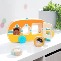 Melissa & Doug GO Tots Houten Bus Rollen & Rijden - Houten Ontwikkelings Peuterspeelgoed -Goedkope baby-en-kleuterspelletjes winkel 550x550 136