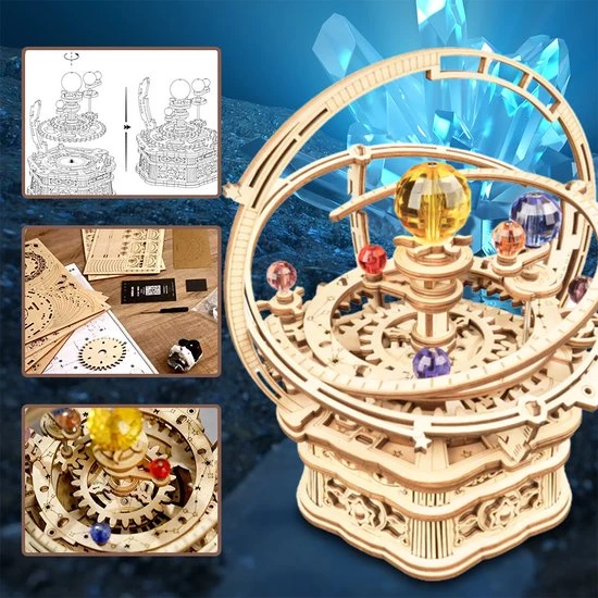 By Marnifique 3D Houten Puzzel - Sterrennacht Bouwpakket - Draaibaar - Houten Sterrennacht - Volwassenen 5 By Marnifique 3D Houten Puzzel - Sterrennacht Bouwpakket - Draaibaar - Houten Sterrennacht - Volwassenen - Afbeelding 3