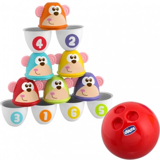 Chicco Bundel - Bowling Aapjes 2-in-1 Bowlingspel En Blikgooien & Babyboekje Kleuren Met Water Seizoenen 6 Chicco Bundel - Bowling Aapjes 2-in-1 Bowlingspel En Blikgooien & Babyboekje Kleuren Met Water Seizoenen - Afbeelding 4