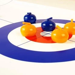 Kikkerland Curling Game - Voor Op Tafel - Spelletjes Voor Kinderen - Speelgoed - Compacte Speelset - Makkelijk Mee Te Nemen Op Reis - Spel - Leuk Voor Kids - Bezigheid -Goedkope baby-en-kleuterspelletjes winkel 550x550 50