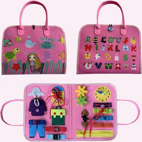 Busy Board - BIEK20® - Roze Activiteitenbord - Montessori Speelgoed - Motoriek Speelgoed - Activity Board - Educatief Speelgoed - Interactief Speelgoed - Kinderspeelgoed - Leerzaam Speelgoed - Ik Leer Veters Strikken Knopen Leggen Klok Kijken 7 Busy Board - BIEK20® - Roze Activiteitenbord - Montessori Speelgoed - Motoriek Speelgoed - Activity Board - Educatief Speelgoed - Interactief Speelgoed - Kinderspeelgoed - Leerzaam Speelgoed - Ik Leer Veters Strikken Knopen Leggen Klok Kijken - Afbeelding 5