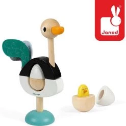 Janod Zigolos - Stapeltoren Struisvogel 23 Janod Zigolos - Stapeltoren Struisvogel -Goedkope baby-en-kleuterspelletjes winkel 550x554 3