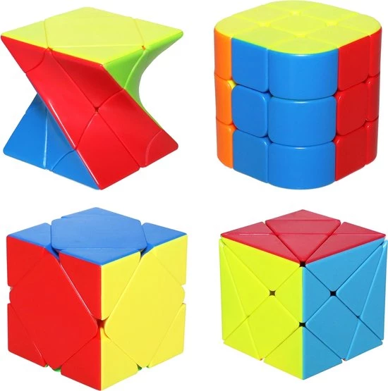 Veco Rubiks Cube 4-Delig Set - Twisty Cube & Cylinder Cube & Skewb Cube & Fisher Cube - Speed Cube - 4 Pack - Fidget Toys - Sinterklaas Cadeau - Kerst Kado - Hoogste Kwaliteit 3 Veco Rubiks Cube 4-Delig Set - Twisty Cube & Cylinder Cube & Skewb Cube & Fisher Cube - Speed Cube - 4 Pack - Fidget Toys - Sinterklaas Cadeau - Kerst Kado - Hoogste Kwaliteit