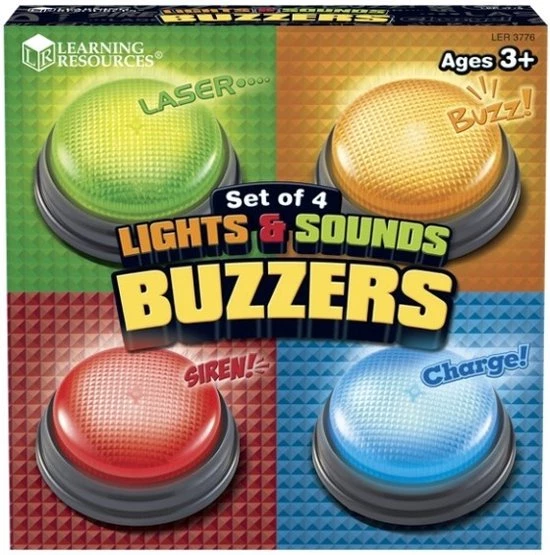 BlinQ Antwoordzoemers Met Licht En Geluid - Set Van 4 (15072) 7 BlinQ Antwoordzoemers Met Licht En Geluid - Set Van 4 (15072) - Afbeelding 5