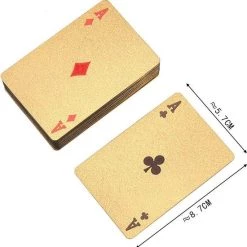 Merkloos Game Dek Goudfolie Poker Set Plastic Magic Card Waterdicht Kaarten Magic 24K Gold Speelkaarten Poker -Goedkope baby-en-kleuterspelletjes winkel 550x556 4
