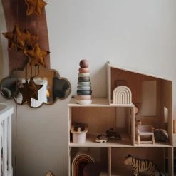 Mushie Stacking Tower Original - Stapelring Toren Pastel - Speelgoed - Stapeltoren - Stapelringen -Goedkope baby-en-kleuterspelletjes winkel 550x572 1