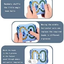 IQ Ball Willingood Magic Bean Rotating Cube Speelgoed. Kleur : Rood, Magische Bean, Creatief Stressvermindering, Educatief Speelgoed, Intelligente Vingertop-toverkubus, Gyroscooppuzzel, Kubus Voor Kinderen En Volwassenen Angst Verlichting -Goedkope baby-en-kleuterspelletjes winkel 550x572 2