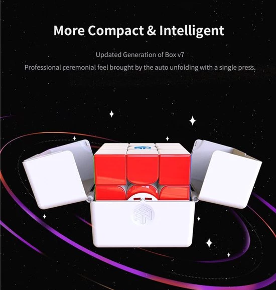 Gan 11 M Pro 3x3 - FROSTED STICKERLESS BLACK 17 Gan 11 M Pro 3x3 - FROSTED STICKERLESS BLACK - Afbeelding 15