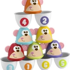 Chicco Bowling Aapjes 2-in-1 Bowlingspel En Blikgooien -Goedkope baby-en-kleuterspelletjes winkel 550x605