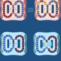 Crazy IQ De Magic Bean Board -IQ Ball Brain Game - IQ Ball - Anti Stress Speelgoed - Magic Puzzle - Puzzel - Magic Bean Board - Kleur Rood - -Goedkope baby-en-kleuterspelletjes winkel 550x606