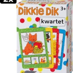Bambolino Toys & Dikkie Dik 2x Dikkie Dik Kwartetspel