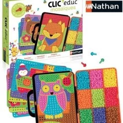 NATHAN Clic'Educatie - Mozaïek -Goedkope baby-en-kleuterspelletjes winkel 550x643 1