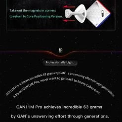 Gan 11 M Pro 3x3 - FROSTED STICKERLESS BLACK 33 Gan 11 M Pro 3x3 - FROSTED STICKERLESS BLACK -Goedkope baby-en-kleuterspelletjes winkel 550x655