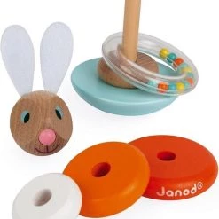 Janod Lapin - Stapeltuimelaar Konijn -Goedkope baby-en-kleuterspelletjes winkel 550x668