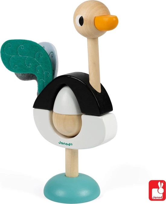Janod Zigolos - Stapeltoren Struisvogel 10 Janod Zigolos - Stapeltoren Struisvogel - Afbeelding 8
