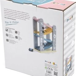 PolarB - Houten Autobaan - 4 Autootjes - Houten Speelgoed Vanaf 18+ Maanden -Goedkope baby-en-kleuterspelletjes winkel 550x679 1