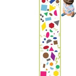 Bijles Juf Laura VORMENMAT - 300 X 75 Cm - Vormen - Figuren - Rekenen - Peuter - Kleuter - Bewegend Leren - Spelend Leren - Onderwijs