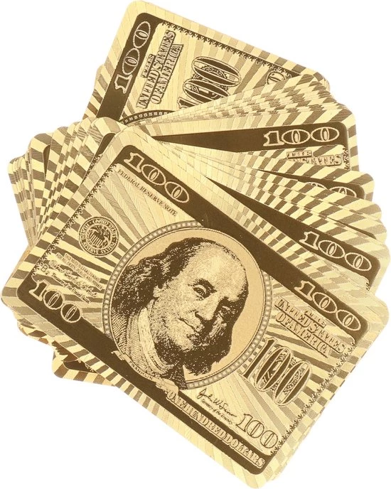 D&F Speelkaarten - Goud - Luxe - Set 4 D&F Speelkaarten - Goud - Luxe - Set - Afbeelding 2