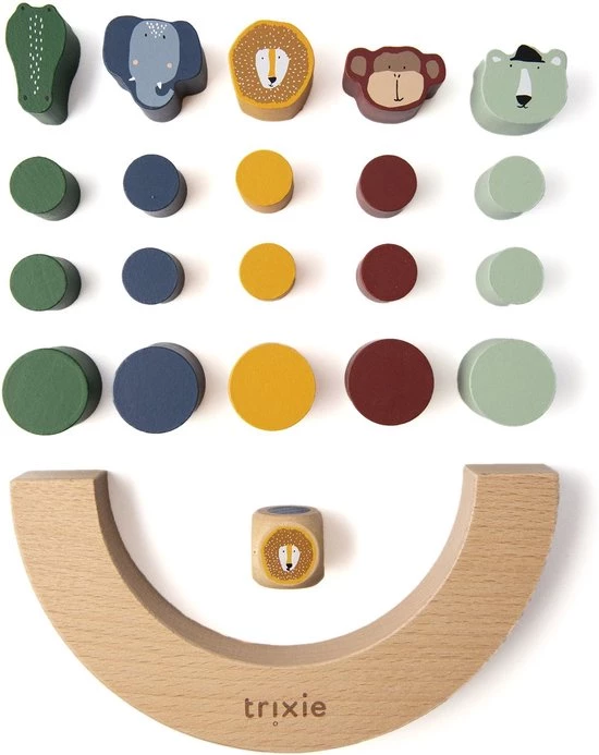 Trixie - Houten Balanceerspel - Houten Speelgoed 4 Trixie - Houten Balanceerspel - Houten Speelgoed - Afbeelding 2