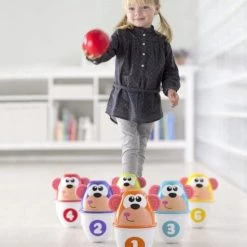 Chicco Bowling Aapjes 2-in-1 Bowlingspel En Blikgooien -Goedkope baby-en-kleuterspelletjes winkel 550x718 1