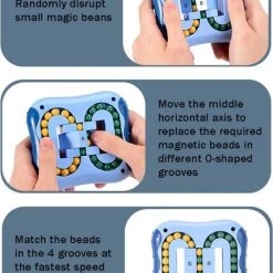 Crazy IQ De Magic Bean Board -IQ Ball Brain Game - IQ Ball - Anti Stress Speelgoed - Magic Puzzle - Puzzel - Magic Bean Board - Kleur Rood - -Goedkope baby-en-kleuterspelletjes winkel 550x742