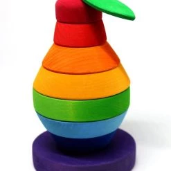 Broertjes Toys Houten Stapel Peertje/Educatief Speelgoed/Montessori Speelgoed/Speelgoed Voor Jongens En Meisjes Vanaf 1 Jaar