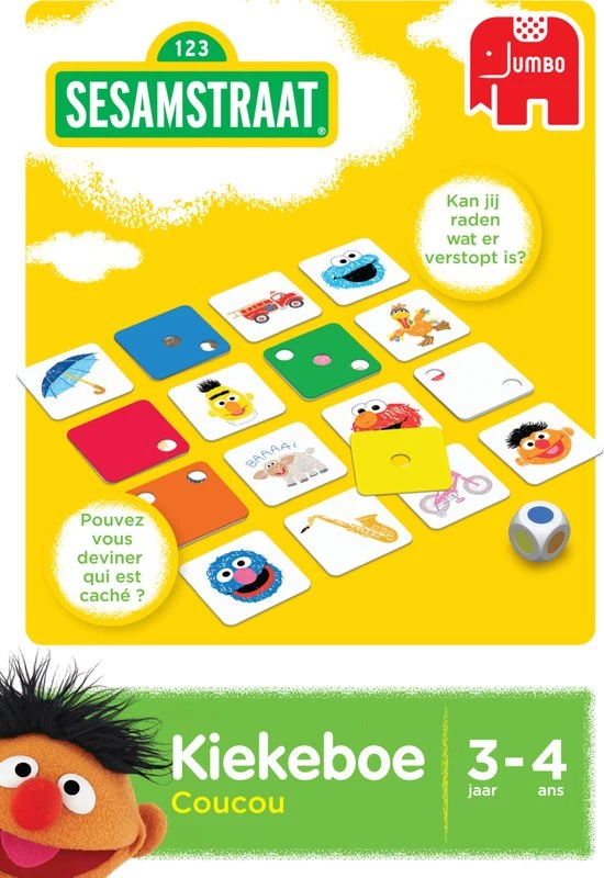 Jumbo Sesamstraat Kiekeboe - Kinderspel 5 Jumbo Sesamstraat Kiekeboe - Kinderspel - Afbeelding 3