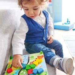Haba Schuifpuzzel Trein Junior 22 Cm Hout -Goedkope baby-en-kleuterspelletjes winkel 550x817